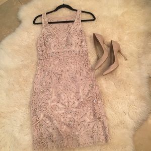 Sue Wong gorgeous cream dress